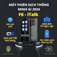 F6 Multilingual Translator - iTalk AI Technology 2-Way Translation 139 Languages Offline Translation