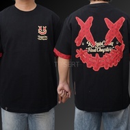 RIC Ricky Is Clown Torn Up Patch Black Tee Ricky Is Clown Authentic T-Shirt/
