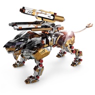 Microworld Models A Roaring Lion Knight Model DIY Laser Cutting Jigsaw Puzzle Fighter Model 3D Metal Puzzle Toys For Adult Gifts