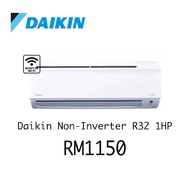 PROMOTION Daikin R32 Air Conditioner Standard Non Inverter with Smart Control Biasa Aircond Non-Inverter Daikin Daikin
