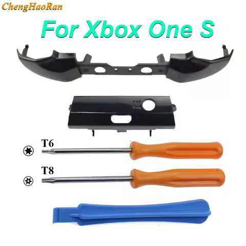 ChengHaoRan 1x Black LB RB Button Bumper Replacement Trigger Parts for Xbox One S Controller w/ scre