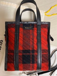 Balenciaga  bazar xxs wool tote