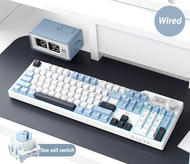 VXE AJAZZ AK35i V3 RGB Wireless Three Mode 104 Key Hot Plug Game Office Mechanical Keyboard