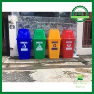 ถังขยะ40/60ลิตร สกรีนแยกประเภท/ถังขยะแยกสี/หนาพิเศษ (ถังขยะรีไซเคิล/ถังขยะทั่ว/ไปถังขยะอันตราย/ถังขย