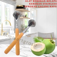 Alat Kerokan Kelapa / Kerokan Stainless / Kerokan Kelapa Gagang Kayu / 1pcs