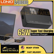 LDNIO A4808Q 65W Charger Desktop Charging Fast Charger Adapter Desktop Laptop Charger Adaptors For L