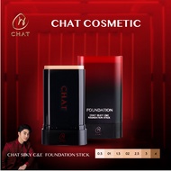 CHAT Silky C&E Foundation Stick ฉัตร ซิลค์กี้ ซีแอนด์อี ฟาวเดชั่น สติ๊ก (รองพื้นเนื้อครีมแบบแท่ง  เค