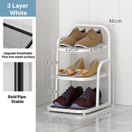 Sfui Single Rack Stainless Steel Shoe Rack Rak Kasut Besi Metal Shoe Rack Bamboo Shoe Rack Kasut Mod