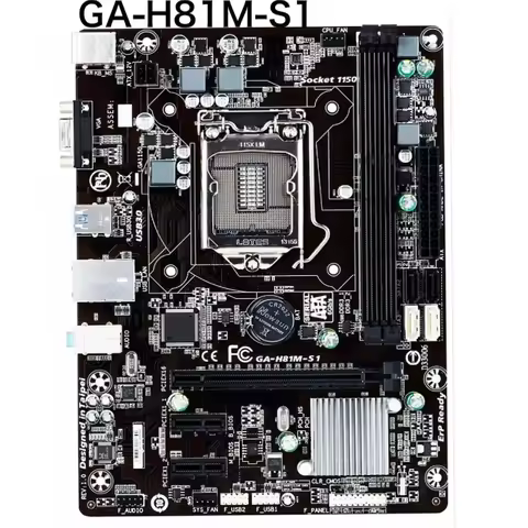 For Gigabyte GA-H81M-S1 Motherboard LGA 1150 DDR3 Micro ATX Mainboard 100% Tested OK Fully Work Free