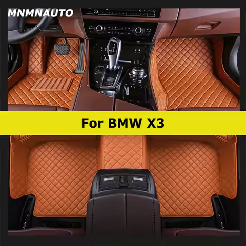 MNMNAUTO Custom Car Floor Mats For BMW X3 E83 F25 G01 F97 Auto Carpets Foot Coche Accessorie