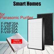 fit Panasonic Air Purifier F-PMF35A F-VXF35A F-PXF35A F-VXF35A HEPA & Carbon Deodorizing Filter