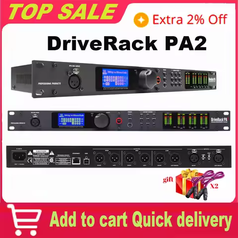 DriveRack PA2 2 Input 6 Output Digital Audio Processor Original Software Professional Audio Equipmen