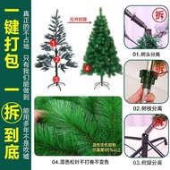 Household diy Christmas New Style Package Decoration Set Pine Needle 2025 Christmas Tree Luminous Li