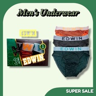 EDWIN MEN'S BRIEF UNDERWEAR HIGH QUALITY COTTON SPANDEX
