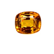 Natural Ceylon Orange Sapphire 9.95 Ct Cuhsion Cut Loose Gemstone