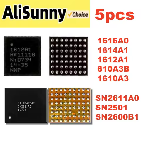 5pcs U2 USB Charging ic 1612A1 1614A1 1616A0 610A3B Chip for iPhone 13 Pro 8 Plus 12 11 XS Max SN261