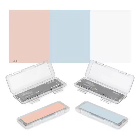 4 PCS Clear Plastic M.2 2280 2260 2242 2230 SSD Case Portable M.2 NVMe SSD Case Protective Box M.2 2
