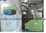 二手故障Seagate希捷監控鷹SkyHawk 4TB 3.5吋SATAIII 5900(上電無反應當銷帳零件品