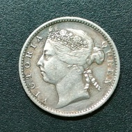Straits Settlement Queen Victoria 10 Cent 1899