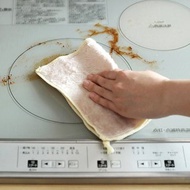 日本霜山 天然竹纖維強力除油去汙雙層抹布/清潔布(3條入/包)x3包