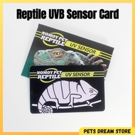 Nomoy Pet Reptile UVB sensor Card UV tester card Light/Lamp/Bulb UV tester card tortoise uvb sensor 