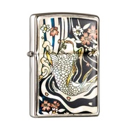 【ZIPPO官方旗艦店】貝殼七彩鯉魚防風打火機 ZA-5-180