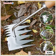 ALMA Rake, Digging Tools Wooden Hand Weeder Tool, Home&amp;Garden Handheld Farmland Portable Puller Manual Tool