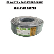 100% Full Copper FB 40/076 X 3C PVC FLEXIBLE CABLE