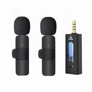 K35 Wireless Microphone 3.5mm Jack Microphone Outdoor Lapel Wireless Lavalier Microphone for Speaker