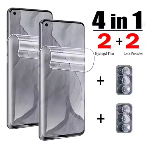 4 in 1 Hydrogel Film For Realme GT Master Edition Lens Screen Protectors For Realme GT Neo 5 SE 3T 2