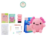 ANEKA - Salamander Knitting Kit DIY Axolotl Crochet Kit/ Beginner/ Knitting Tool/ Set