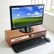 顯示器增高架#護頸台式電腦底座墊#抬高桌上鍵盤收納#加長雙層置物架