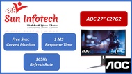 [BRAND NEW] AOC C27G2 27 inch Full HD Curved VA Gaming Monitor with 144Hz, 1ms