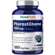 美國NusaPure 紫檀芪 150毫克/每食用份量 180粒素食膠囊