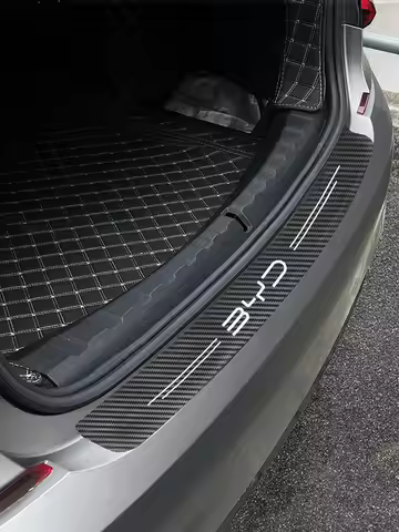 Car Door Sill Carbon Fiber Sticker Threshold Side Anti Scratch Waterproof For BYD M6 G5 T3 F0 S6 S7 
