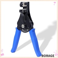 BORAG Crimping Tool, Automatic High Carbon Steel Wire Stripper, Universal Blue Wiring Tools Cable