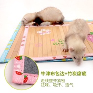 Ferret Cooling Cooling Cooling Cartoon Bamboo Mat Natural Cooling Mat Cooling Mat Groundhog Chinchil