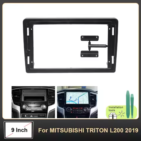 9 Inch Android Stereo Fascia Frame Kit For MITSUBISHI TRITON L200 2019 Dashboard Screen Video Player