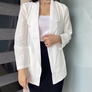 Loona Casual Outer Women - Queen Blazer Linen - Korean Women's Outer Blazer Fine Linen HQ