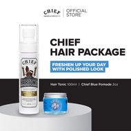 CHIEF HAIR PACKAGE (Chief Blue Pomade 60 gr & Hairtonic 100ml)