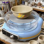 Simhoa Mini Pottery Wheel Kit Pottery DIY Machine Forward/Reverse Rotation Ceramic Wheel for Home DI