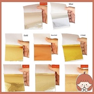 Silin 100 Pcs Gold leaf Nail Art Papers Gold Leaf Craft Paper Imitation Gold Leaf Craf