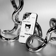 AUG8 STORE 白眼女情侶電鍍鏡面iPhone手機殼 亮面軟殼