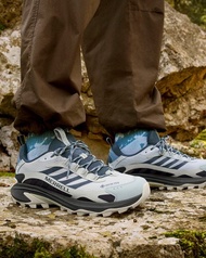 MERRELL MOAB SPEED 2 GORE-TEX抗撕裂防水登山健行鞋 男鞋-水藍