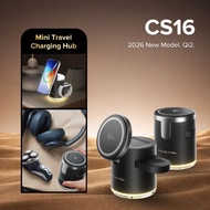 [ NEW 2026 ] Airbot CS16 | Qi2 Wireless Charging Station, 4 in 1 Charging Stand for Phone, Watch, Ea