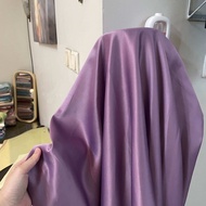 Kain Satin Velvet Premium Warna Ungu Taro Bahan Seragaman Bahan Furing Bisa untuk Background Backdro