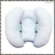[L W H Y]  Pillow, 2-In-1 Head and Neck Support, for Stroller and Bed, 3 Months to 1 Year,  Blue