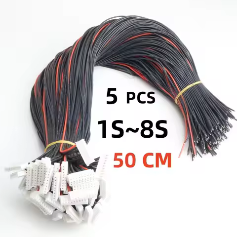 5pcs/lot JST-XH Silicone Wire 22AWG1/2/3/4/5/8S Lipo Balance Wire Extension Charged Cable Lead Cord 