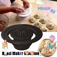 MIHAN Baozi Making Mould, Flower Type Homemade Dumpling Bao Buns Mould, ABS DIY Baozi Maker