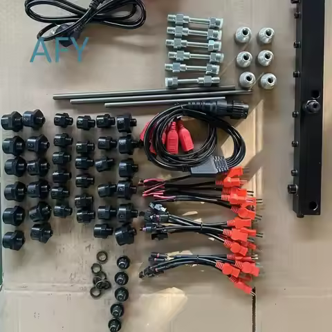 GDI fuel injector inspection and cleaning instrument, high pressure detection 200bar 6 ultrasonic wa